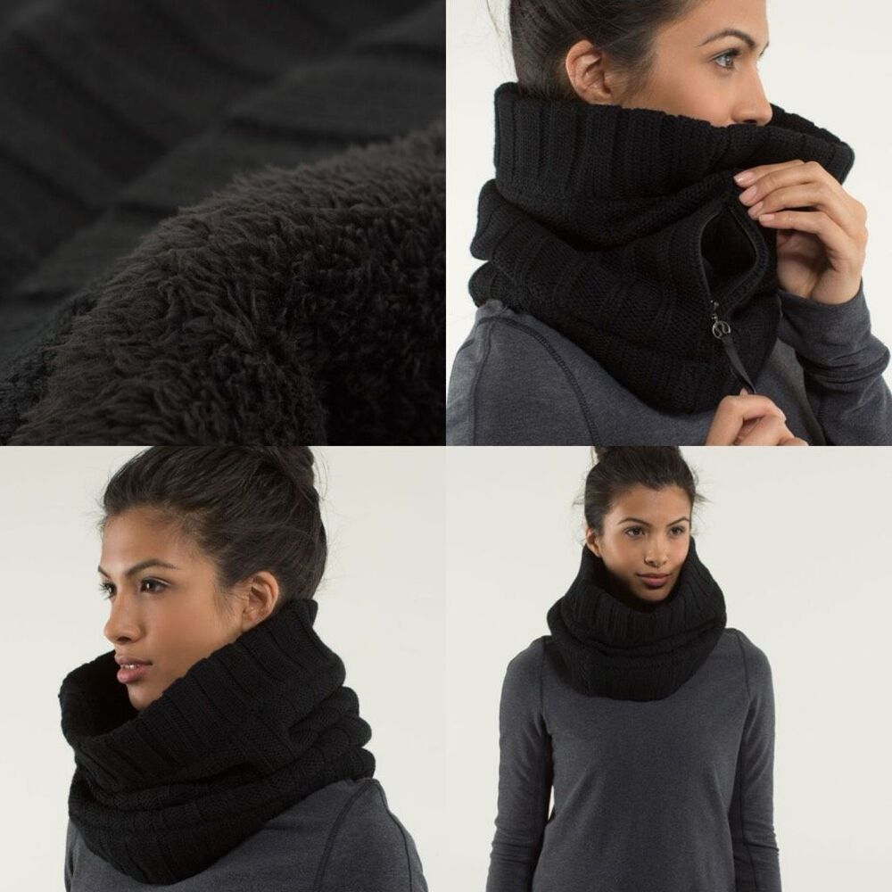 Lululemon Keepin' It Real Cozy Neck Warmer Black